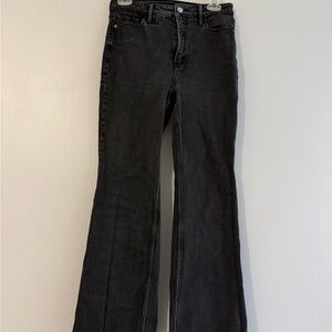 Old Navy Black Flare Wide-Leg Jeans